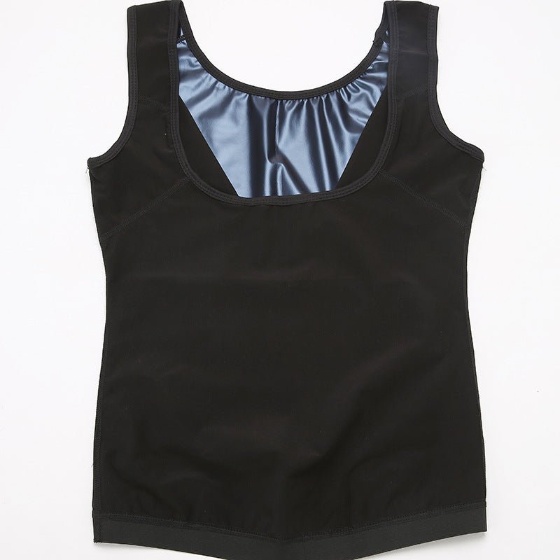 Men's Neoprene Sweat Sauna Vest - Body Shaper, Waist Trainer, and Slimming Shapewear snake - label