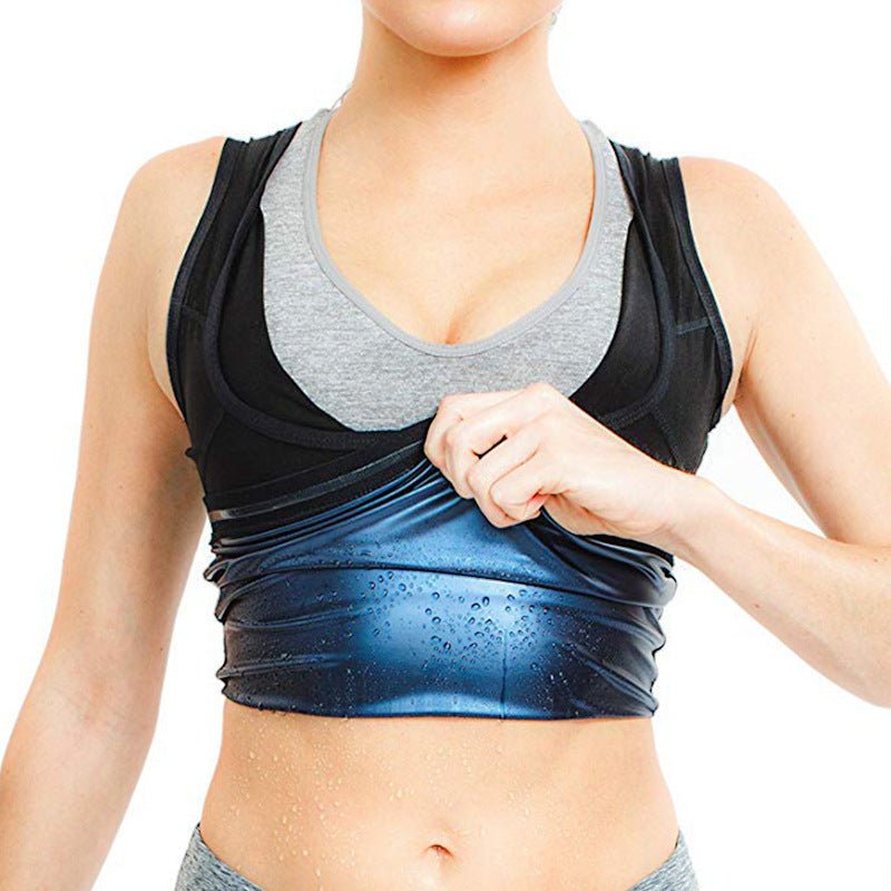 Men's Neoprene Sweat Sauna Vest - Body Shaper, Waist Trainer, and Slimming Shapewear snake - label