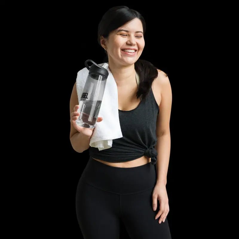 25oz BPA - Free Sports Water Bottle with Bite Valve snake - label