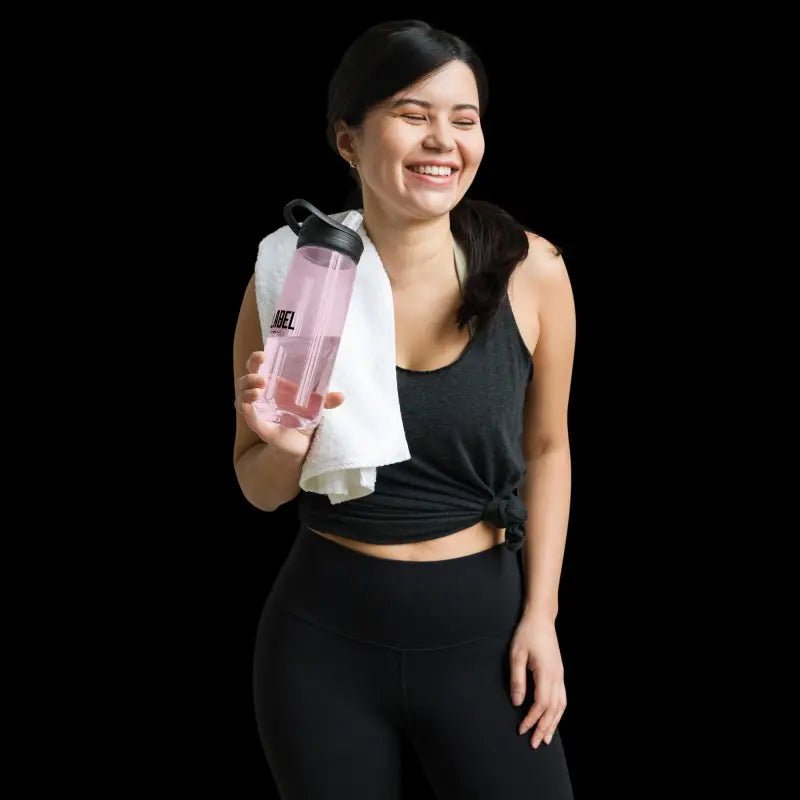 25oz BPA - Free Sports Water Bottle with Bite Valve snake - label