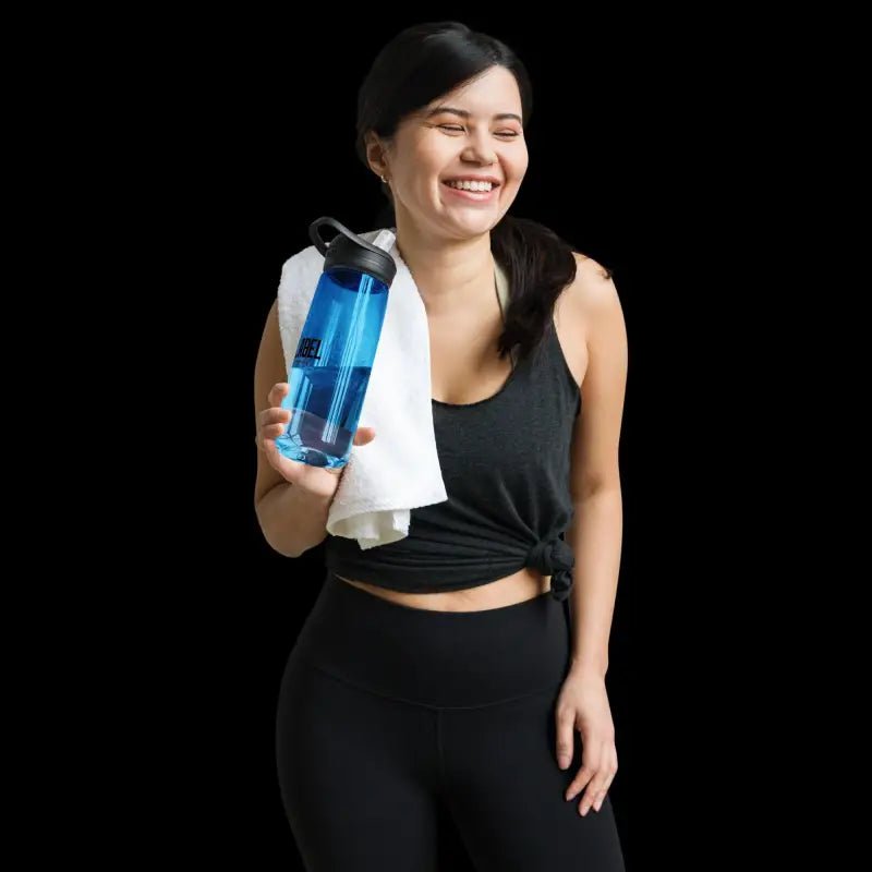 25oz BPA - Free Sports Water Bottle with Bite Valve snake - label
