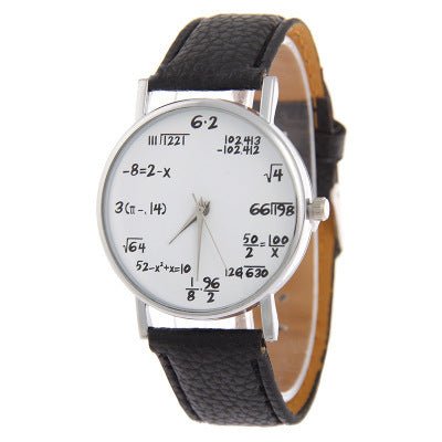 Equation Watch - Unique and Stylish Timepiece for Math Lovers snake - label