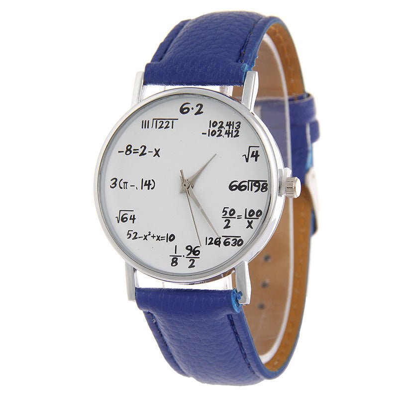 Equation Watch - Unique and Stylish Timepiece for Math Lovers snake - label