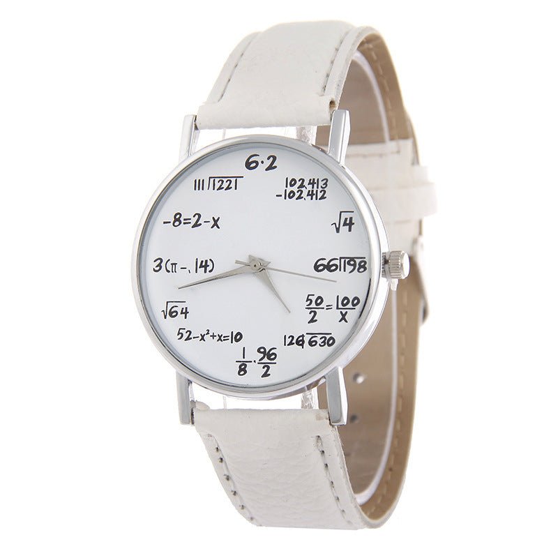 Equation Watch - Unique and Stylish Timepiece for Math Lovers snake - label