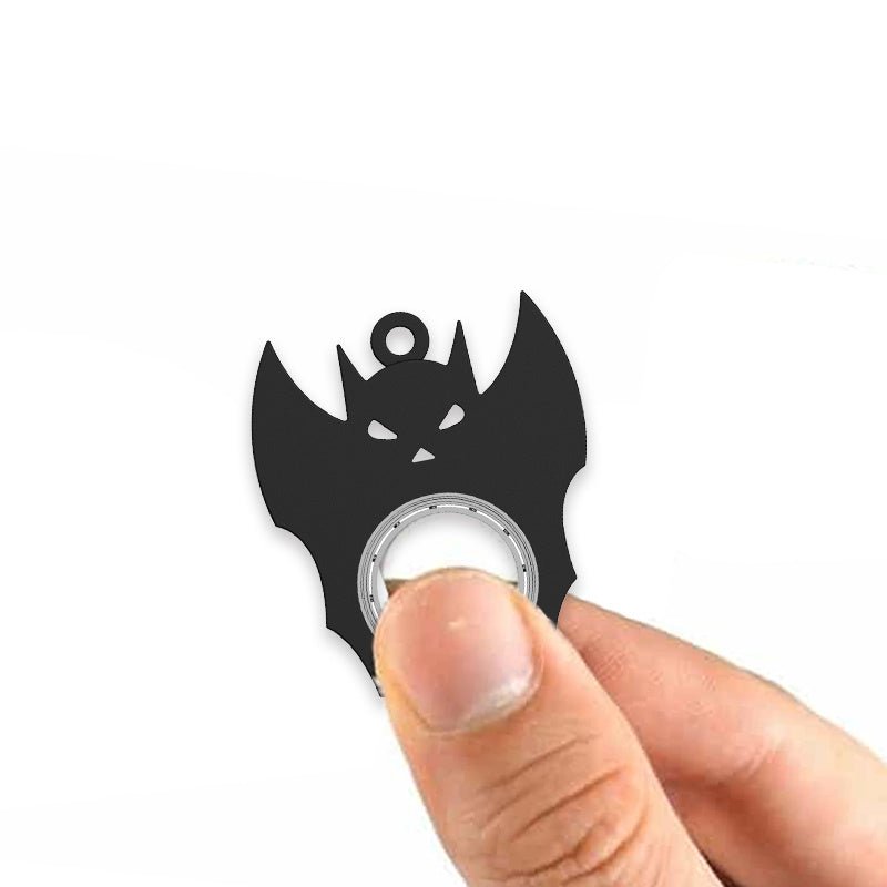 Halloween Bat Demon Fidget Spinner Keychain - Ghost Hand Spinner, Stress - Relief Toy & Bottle Opener for Kids and Adults snake - label