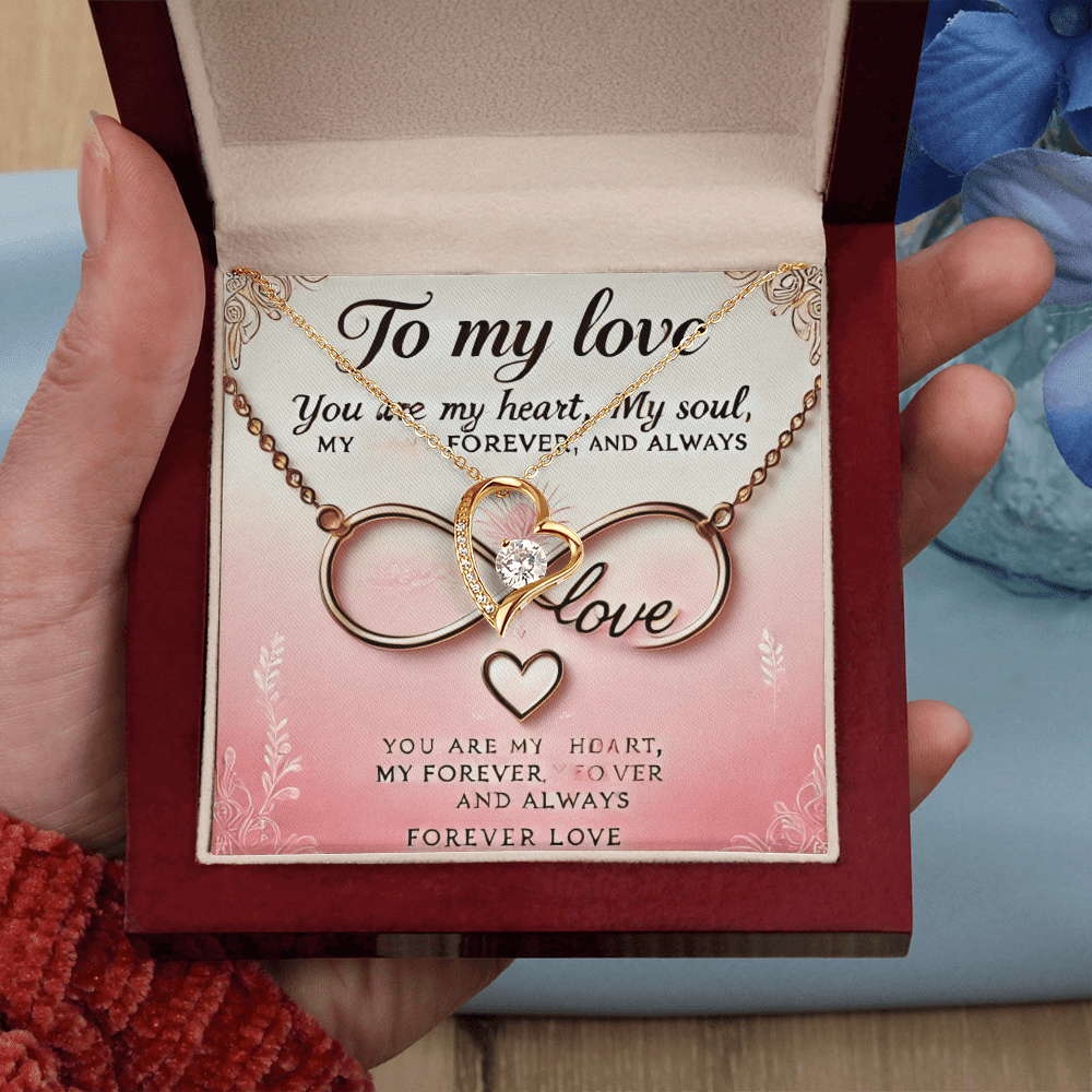 Forever Love Necklace – A Romantic Gift for Your Wife or Girlfriend snake - label