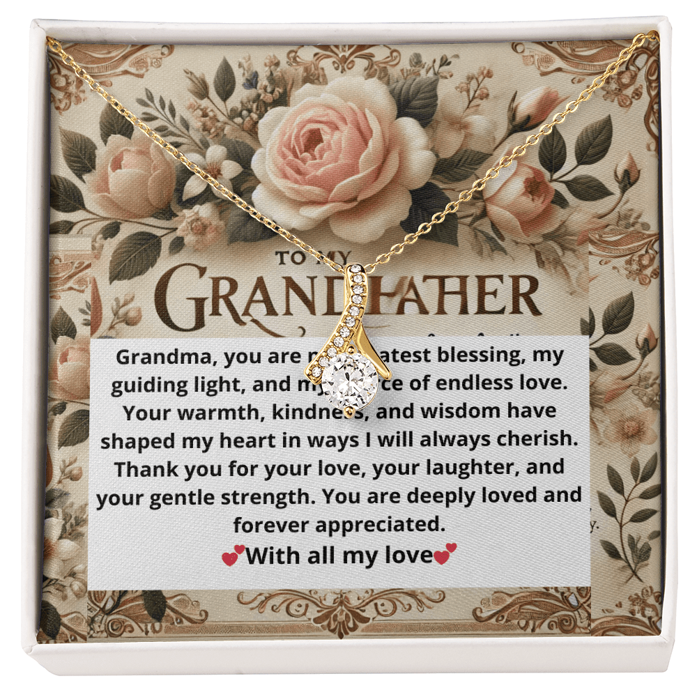 Alluring Beauty Necklace – A Heartfelt Gift for Grandmothers snake - label
