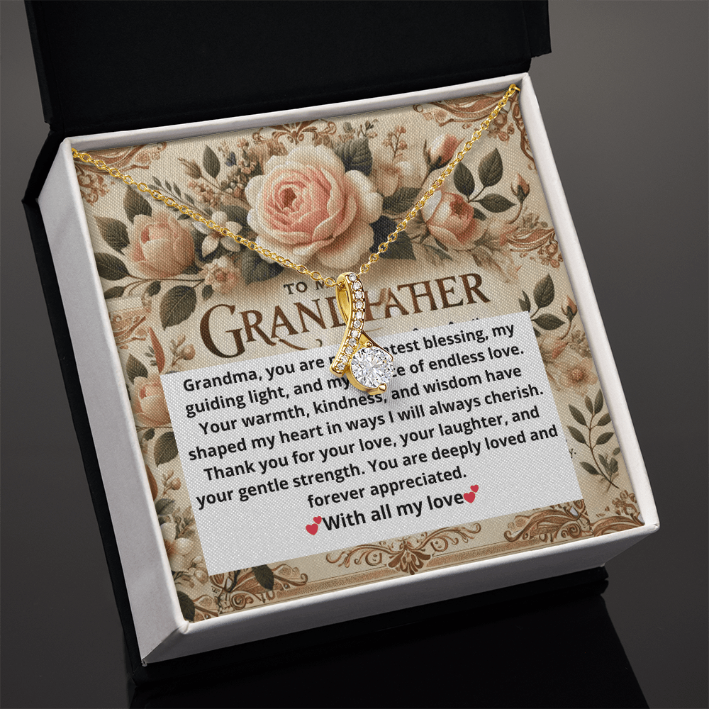 Alluring Beauty Necklace – A Heartfelt Gift for Grandmothers snake - label