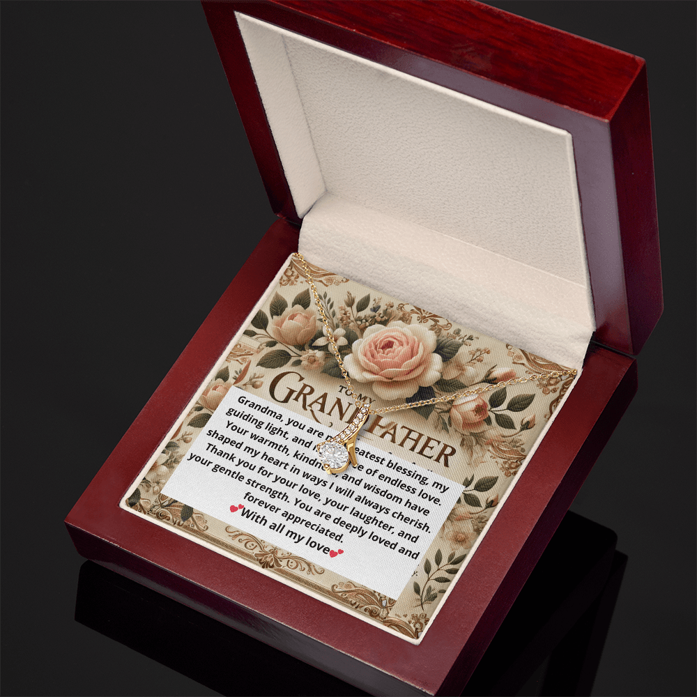 Alluring Beauty Necklace – A Heartfelt Gift for Grandmothers snake - label
