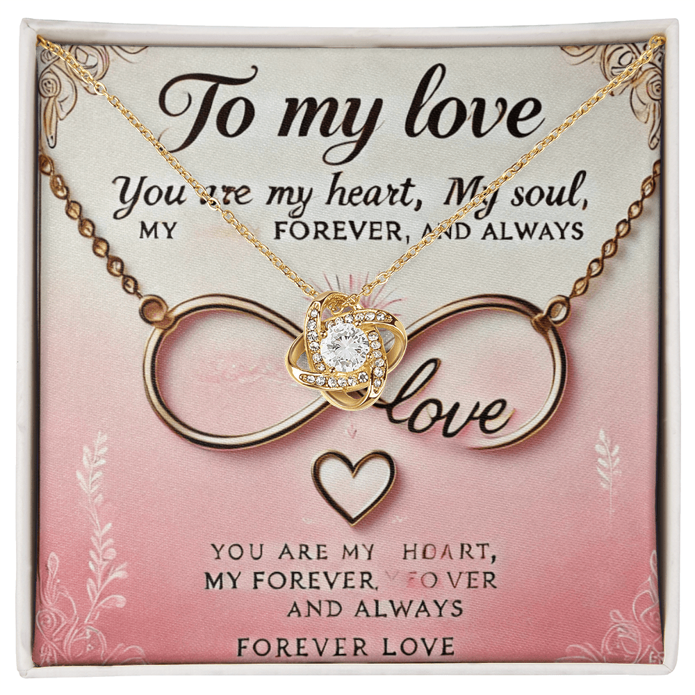 Love Knot Necklace โ A Timeless Gift for Wives & Girlfriends snake - label