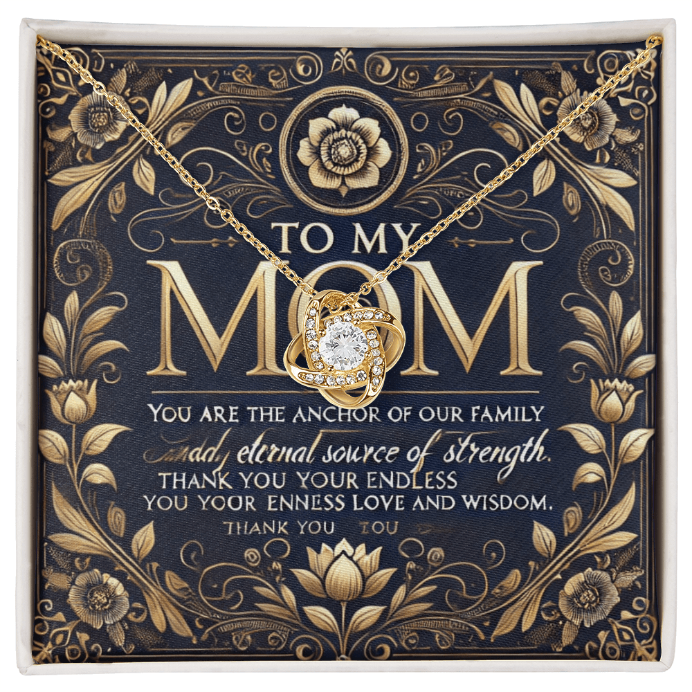 Love Knot Necklace โ A Meaningful Gift for Mothers snake - label