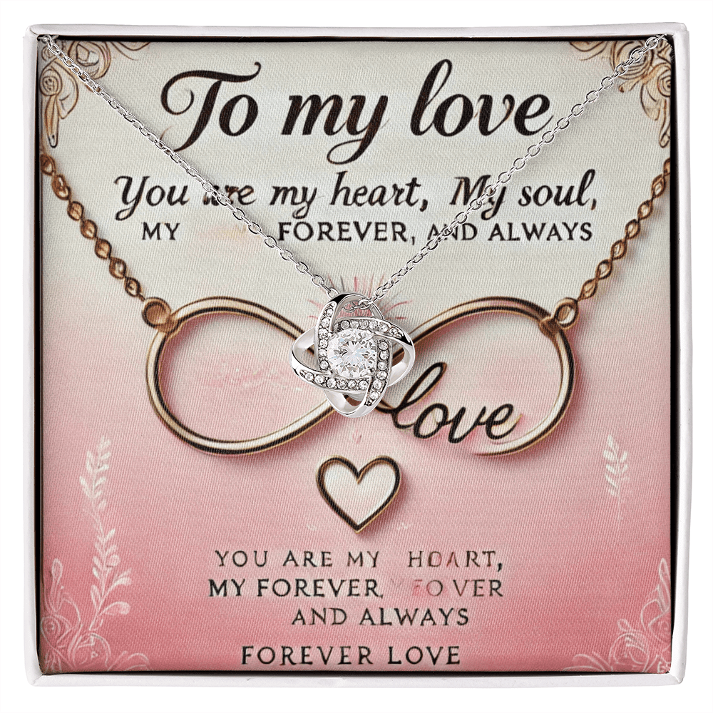 Love Knot Necklace โ A Timeless Gift for Wives & Girlfriends snake - label