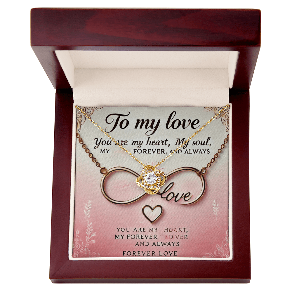 Love Knot Necklace โ A Timeless Gift for Wives & Girlfriends snake - label