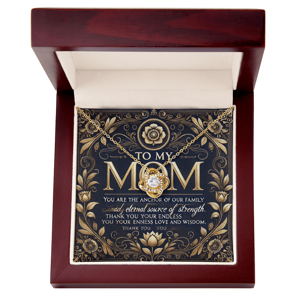 Love Knot Necklace โ A Meaningful Gift for Mothers snake - label