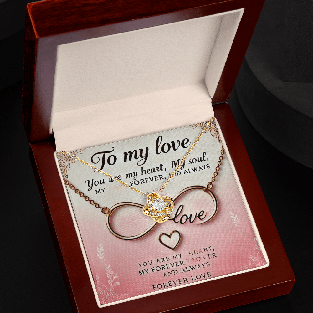 Love Knot Necklace โ A Timeless Gift for Wives & Girlfriends snake - label