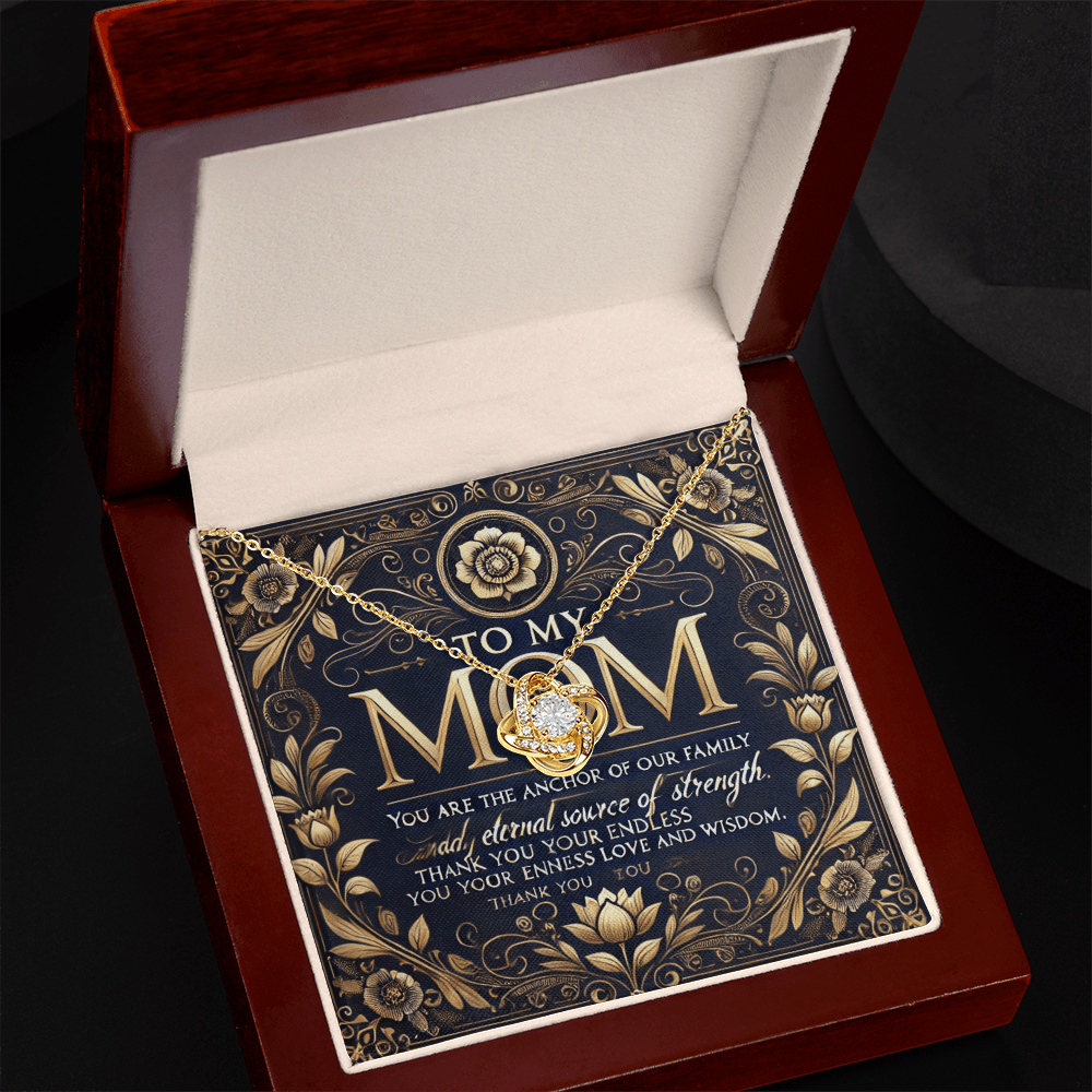 Love Knot Necklace โ A Meaningful Gift for Mothers snake - label