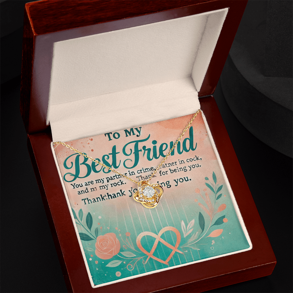 Love Knot Necklace – A Meaningful Gift for Best Friends snake - label