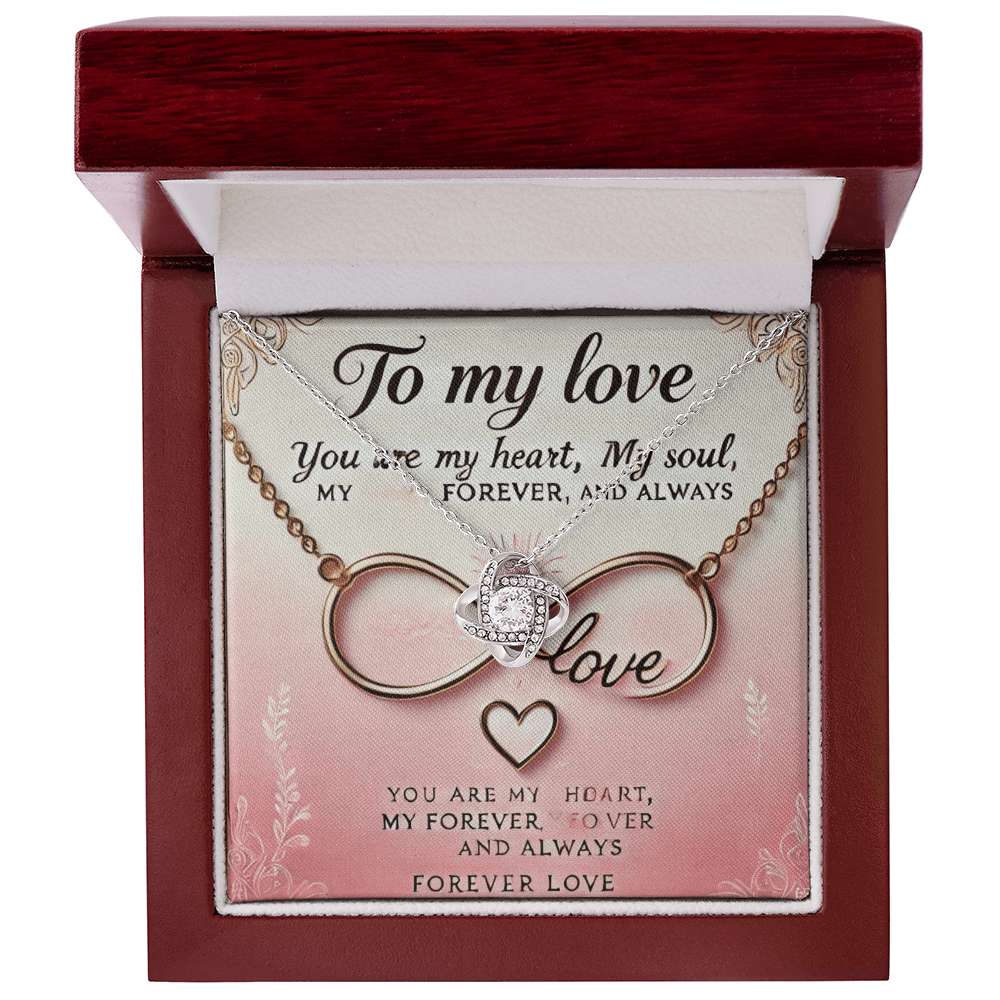 Love Knot Necklace โ A Timeless Gift for Wives & Girlfriends snake - label