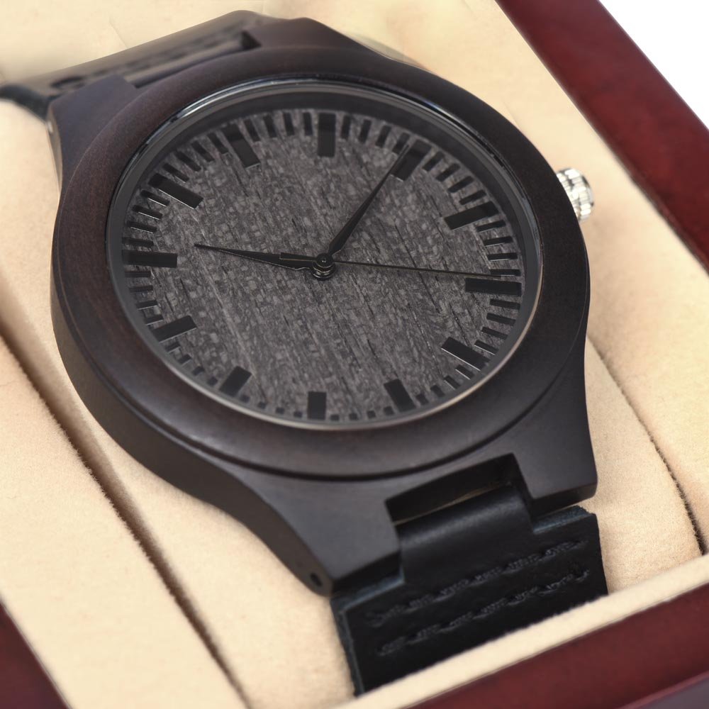 Wooden Watch – A Romantic Gift for Your Husband or Boyfriend snake - label