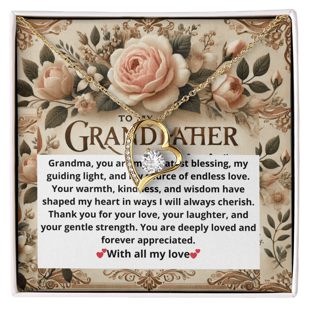 Forever Love Necklace – A Heartfelt Gift for Grandmothers snake - label