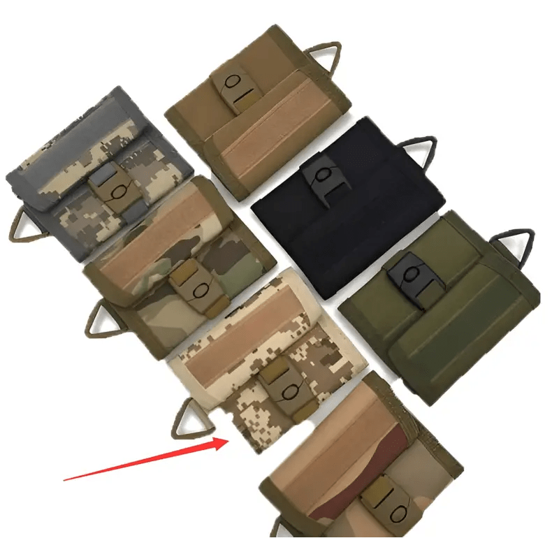 Camouflage Wallet with Key Pendant Bag Function snake - label