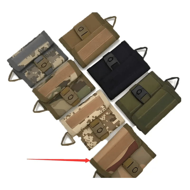 Camouflage Wallet with Key Pendant Bag Function snake - label