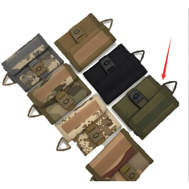 Camouflage Wallet with Key Pendant Bag Function snake - label