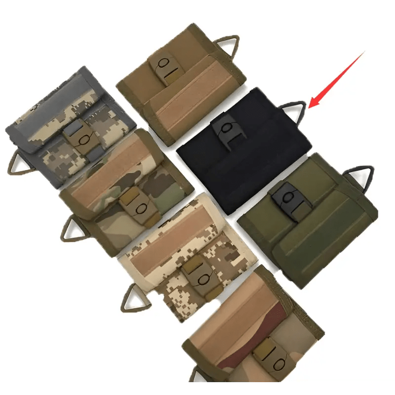 Camouflage Wallet with Key Pendant Bag Function snake - label