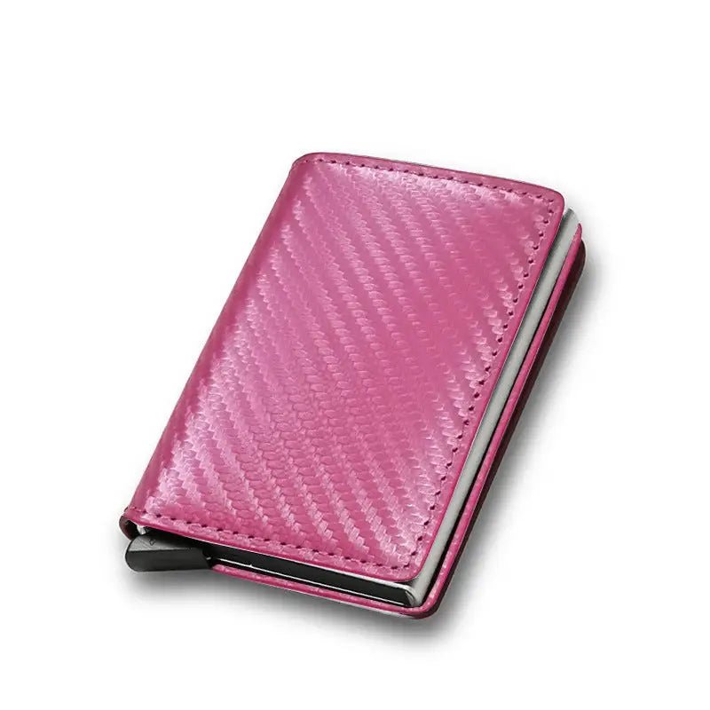 Carbon Fiber Men's Wallet - RFID Protection, Sleek Design, Multiple Colors snake - label