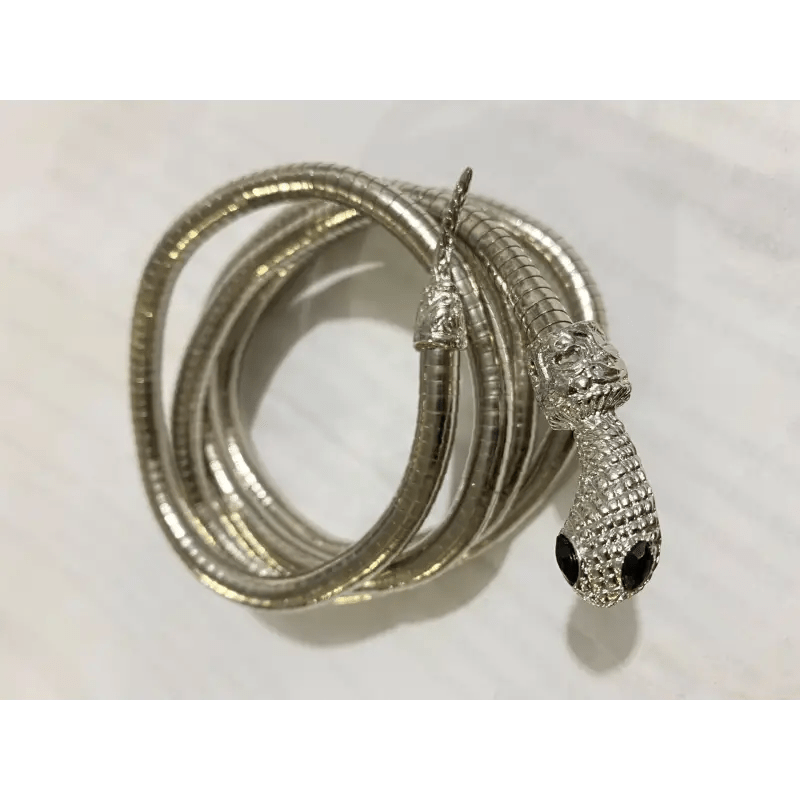 Classy Collar Alloy Necklace with 6mm*900mm Chain & Eye - Catching Designs snake - label