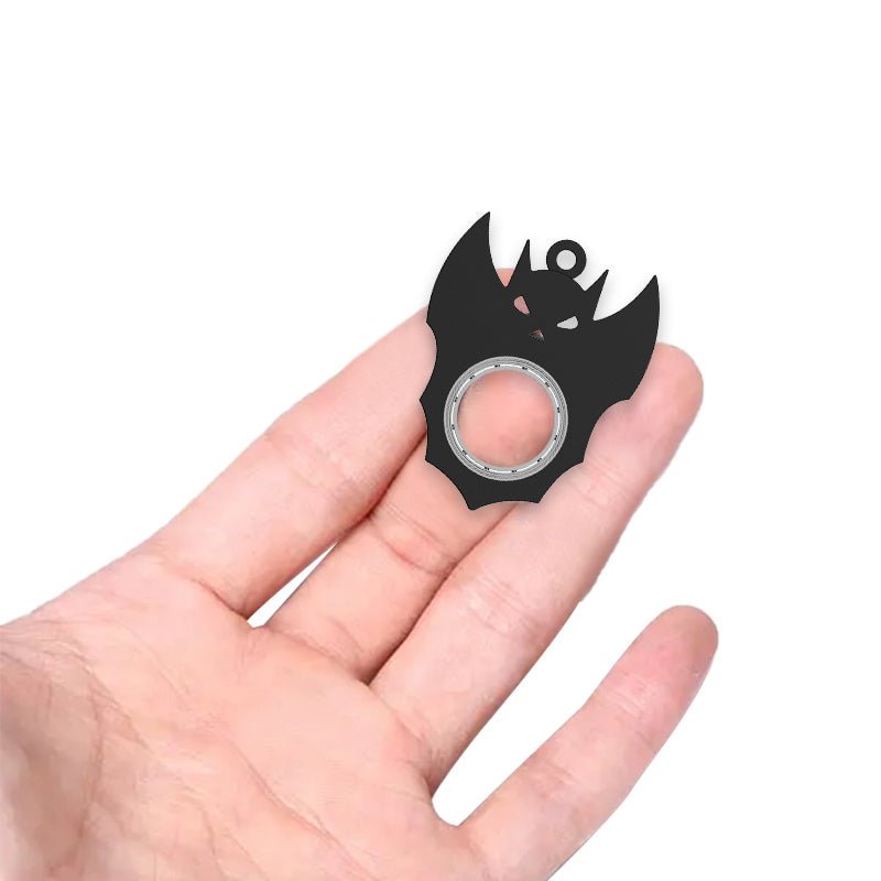 Halloween Bat Demon Fidget Spinner Keychain - Ghost Hand Spinner, Stress - Relief Toy & Bottle Opener for Kids and Adults snake - label