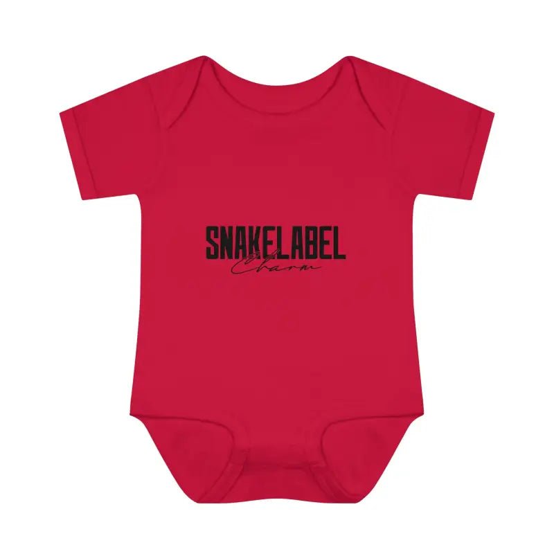 Infant Baby Rib Bodysuit with Lap Shoulders & Tear - Away Label snake - label