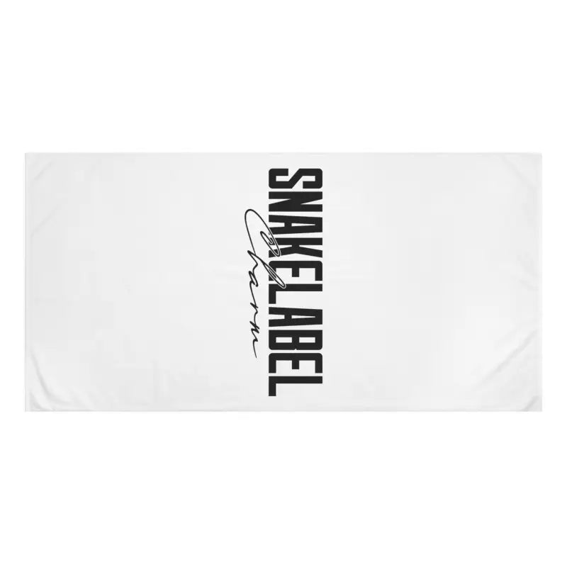 Luxurious Custom Printed 50% Polyester & 50% Cotton Mink - Cotton Towel - 30" x 60" Ultra Soft & Absorbent snake - label