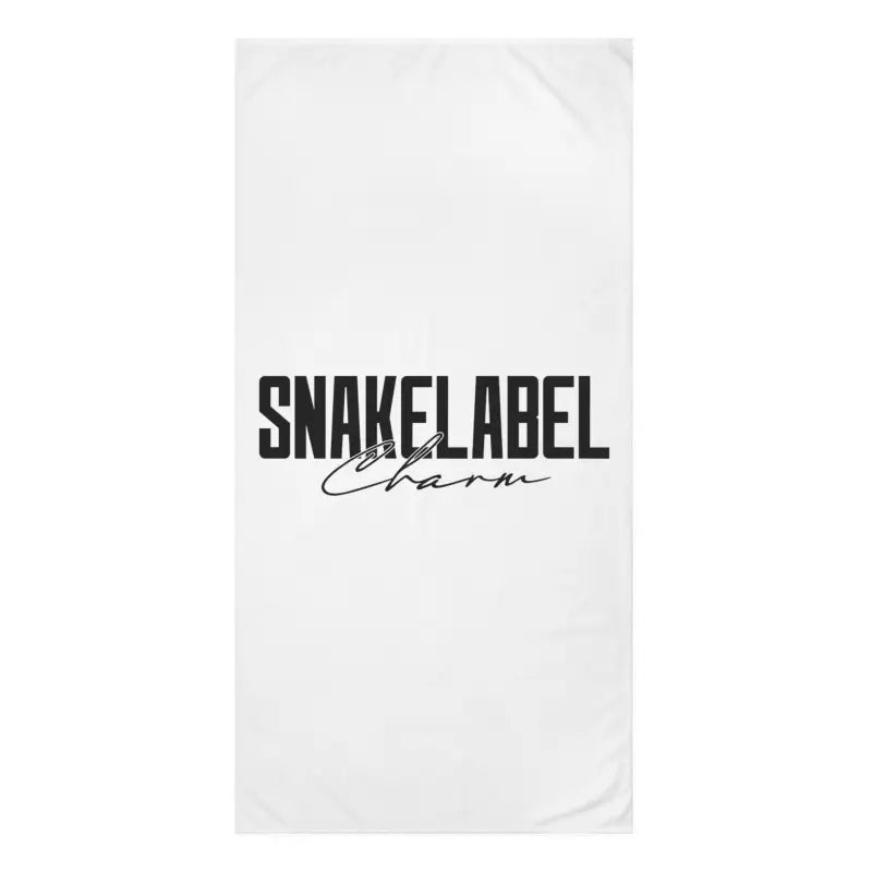 Luxurious Custom Printed 50% Polyester & 50% Cotton Mink - Cotton Towel - 30" x 60" Ultra Soft & Absorbent snake - label