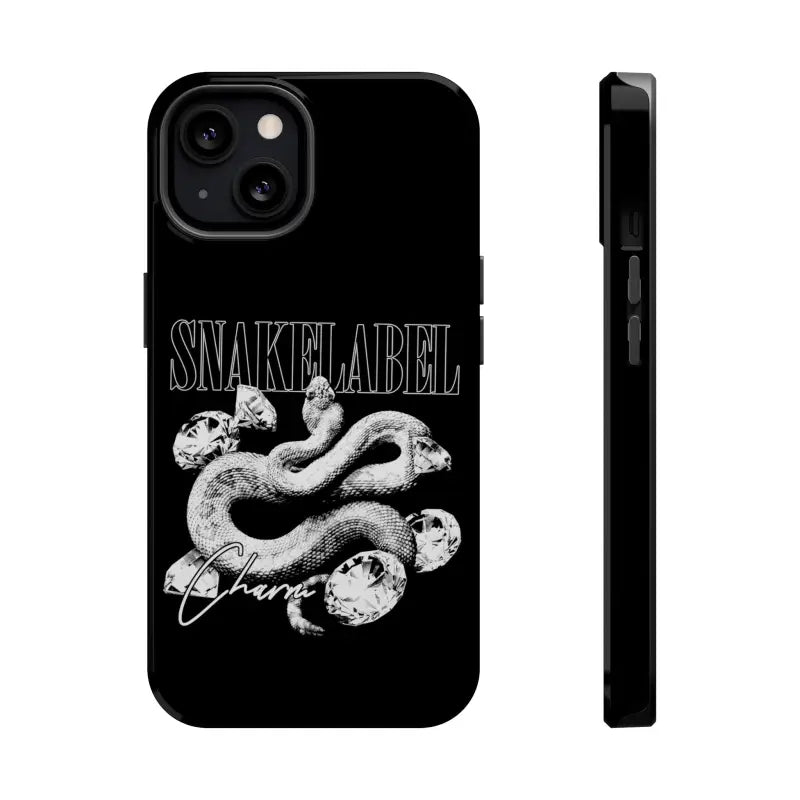 Magnetic Snake Tough Cases with Embedded Magnet Module - Impact - Resistant iPhone Cover snake - label