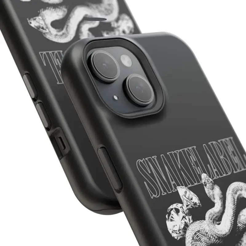 Magnetic Snake Tough Cases with Embedded Magnet Module - Impact - Resistant iPhone Cover snake - label