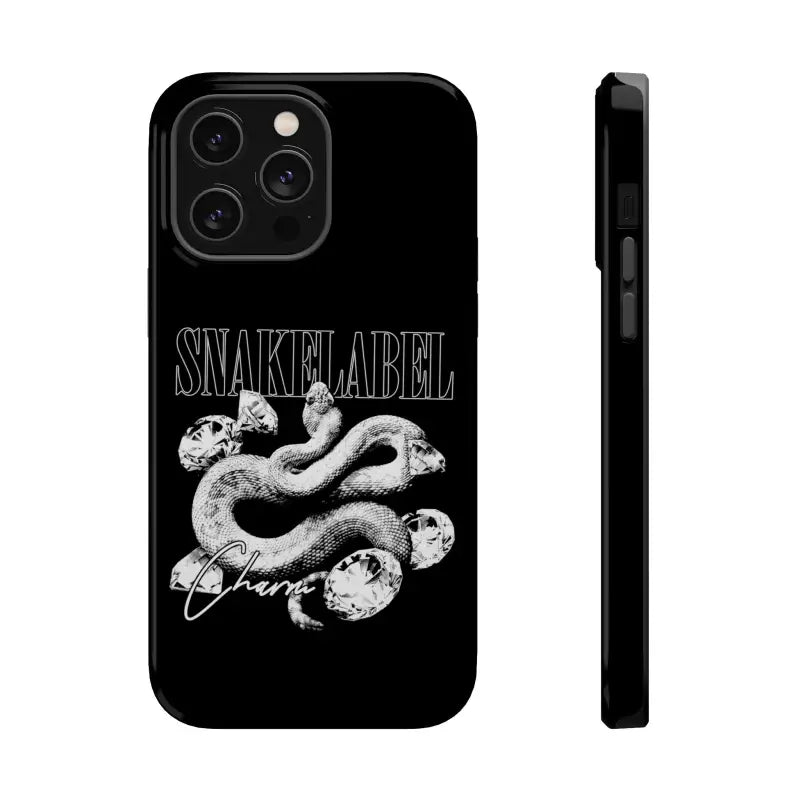 Magnetic Snake Tough Cases with Embedded Magnet Module - Impact - Resistant iPhone Cover snake - label