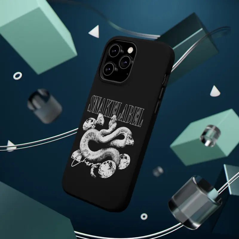 Magnetic Snake Tough Cases with Embedded Magnet Module - Impact - Resistant iPhone Cover snake - label