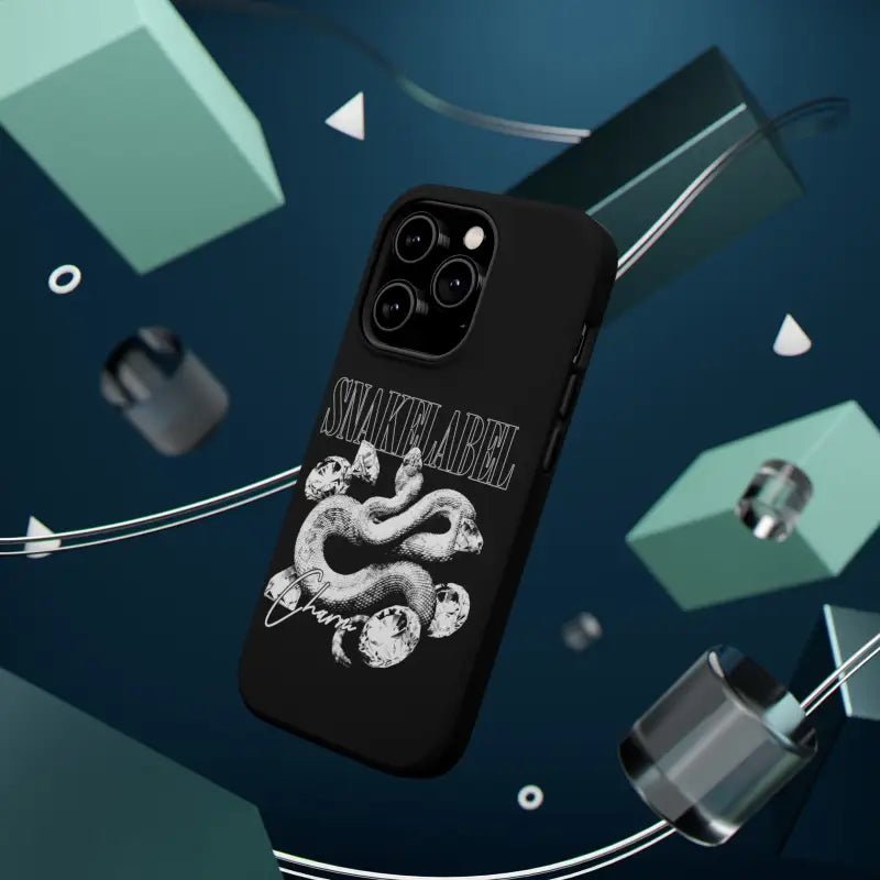 Magnetic Snake Tough Cases with Embedded Magnet Module - Impact - Resistant iPhone Cover snake - label