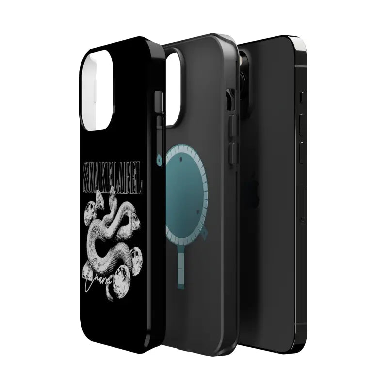 Magnetic Snake Tough Cases with Embedded Magnet Module - Impact - Resistant iPhone Cover snake - label