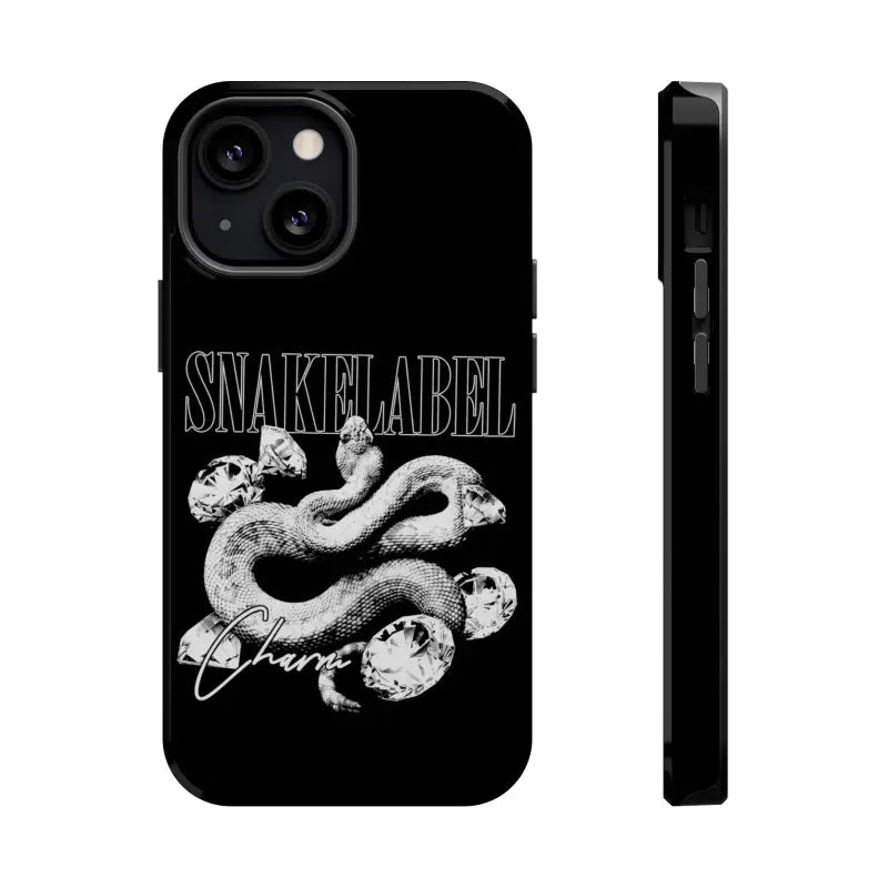 Magnetic Snake Tough Cases with Embedded Magnet Module - Impact - Resistant iPhone Cover snake - label