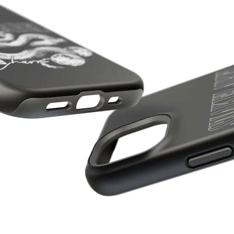 Magnetic Snake Tough Cases with Embedded Magnet Module - Impact - Resistant iPhone Cover snake - label