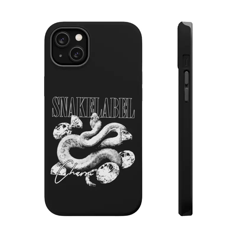 Magnetic Snake Tough Cases with Embedded Magnet Module - Impact - Resistant iPhone Cover snake - label