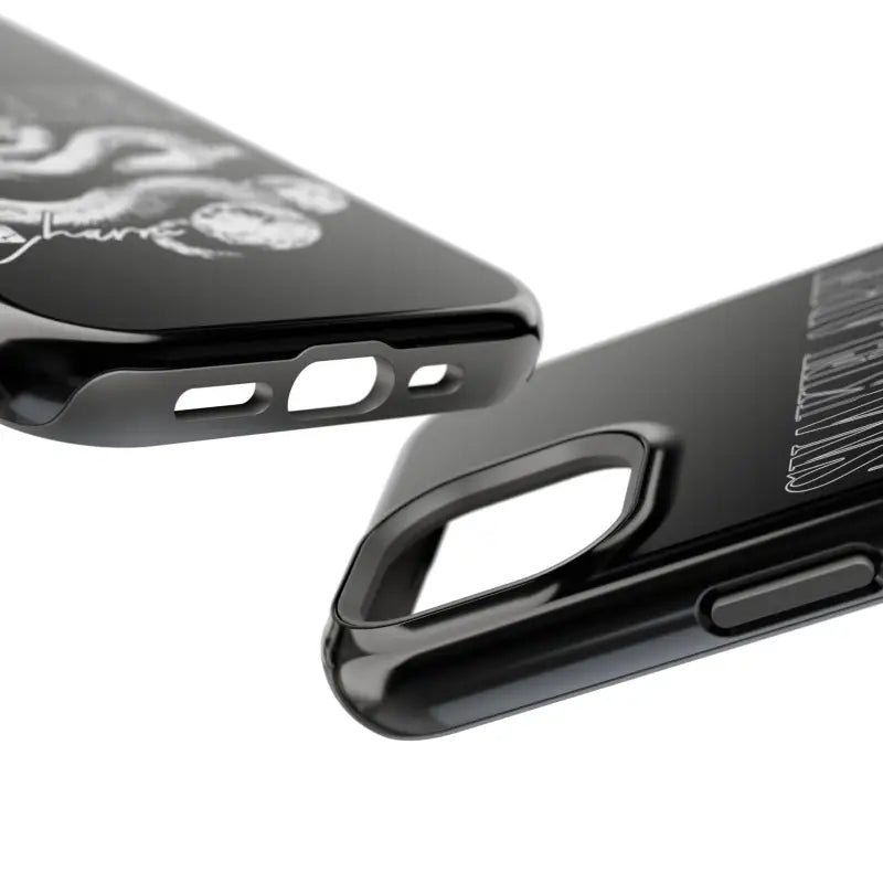Magnetic Snake Tough Cases with Embedded Magnet Module - Impact - Resistant iPhone Cover snake - label