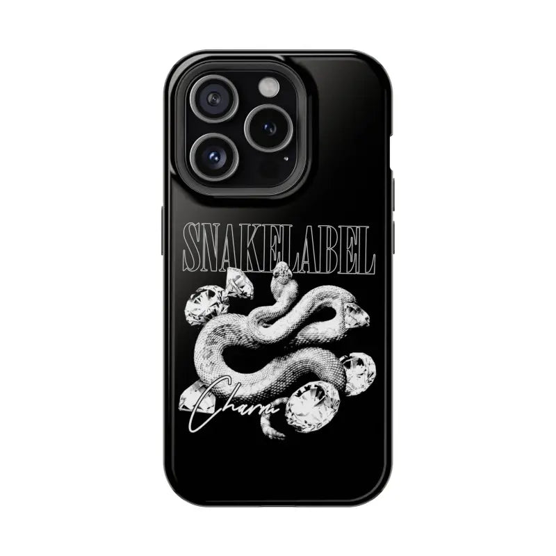 Magnetic Snake Tough Cases with Embedded Magnet Module - Impact - Resistant iPhone Cover snake - label