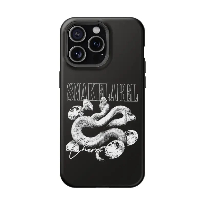 Magnetic Snake Tough Cases with Embedded Magnet Module - Impact - Resistant iPhone Cover snake - label