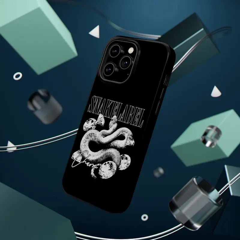 Magnetic Snake Tough Cases with Embedded Magnet Module - Impact - Resistant iPhone Cover snake - label