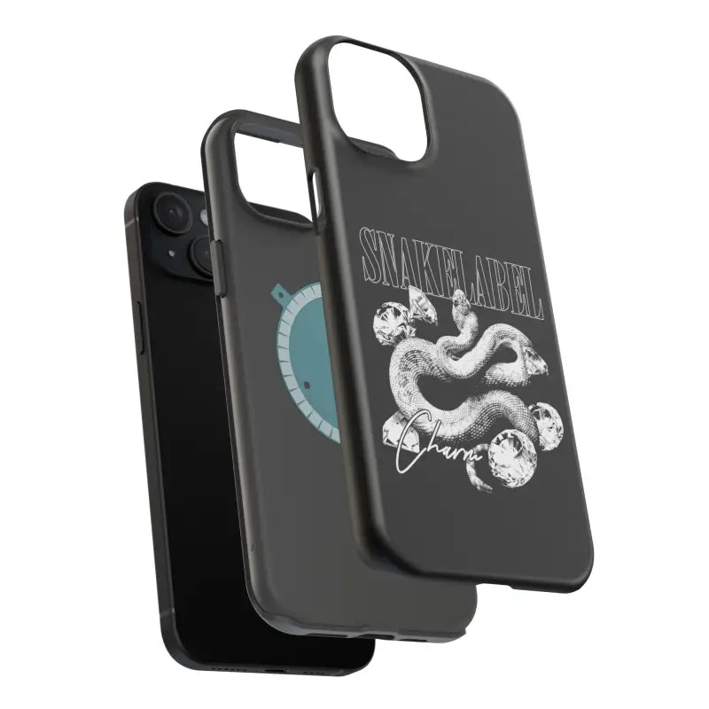 Magnetic Snake Tough Cases with Embedded Magnet Module - Impact - Resistant iPhone Cover snake - label