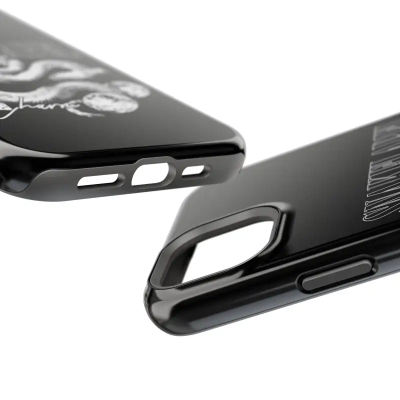 Magnetic Snake Tough Cases with Embedded Magnet Module - Impact - Resistant iPhone Cover snake - label