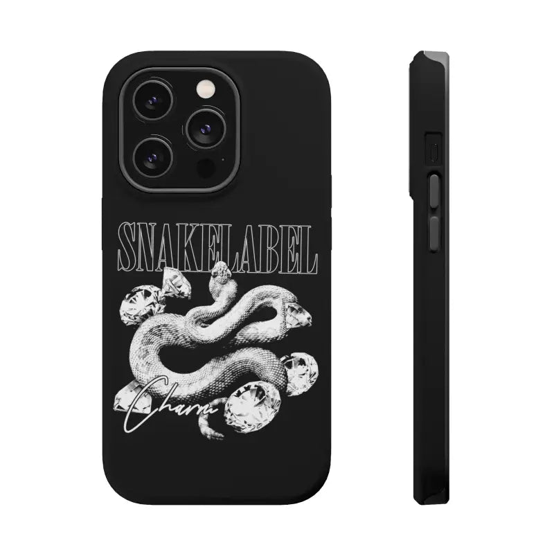 Magnetic Snake Tough Cases with Embedded Magnet Module - Impact - Resistant iPhone Cover snake - label